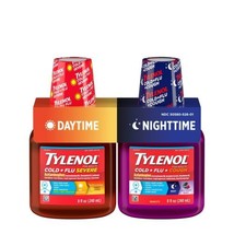 Tylenol Cold + Flu Severe Daytime &amp; Nighttime Liquid Cough Medicine, 2 c... - £13.05 GBP