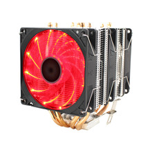 LANSHUO CPU Silent 3 Fan 4 Heat Pipe 3 Wire Intelligent Temperature Control CPU  - £35.16 GBP
