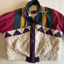 Vintage Andy Johns Winter Coat Womens Sz M Colorful Retro 90’s Ski *Read - £21.21 GBP