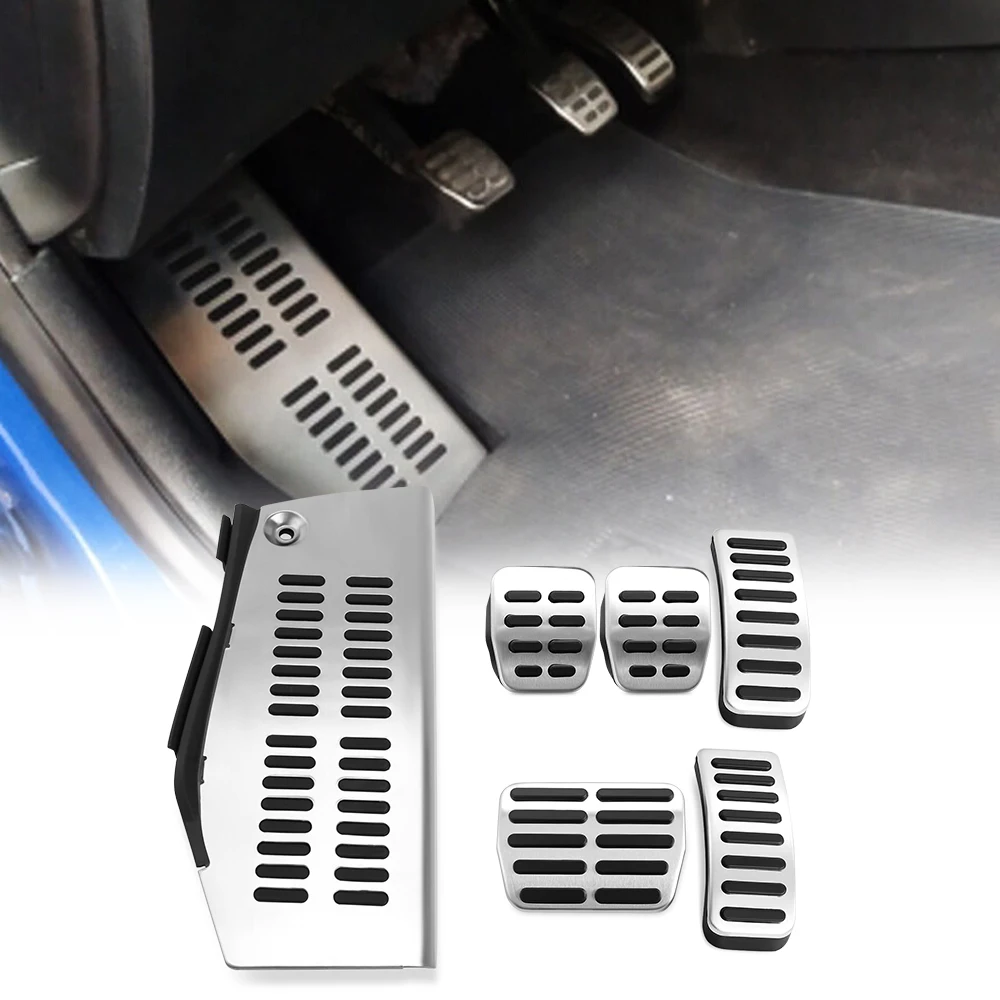 new hot Car Pedal Stainless Steel Pad Foot Rest FOR Volkswagen Polo VW G... - $7.93+
