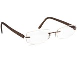 Silhouette Eyeglasses 7608 40 6055 Brown Rimless Frame Austria 53[]19 150 - $99.99