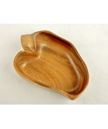 Wooden Leaf Bowl, Woods of Hawaii, Waikiki Monkey Pod Wood, Nuts, Candie... - $33.54 CAD