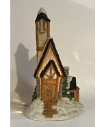 Vintage 1992 Mercuries Traditions Christmas Village Church Ceramic Lights Up - $18.62