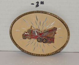 Tow Truck Western Trucker Driver Trucking Company Belt Buckle RARE HTF - $49.45