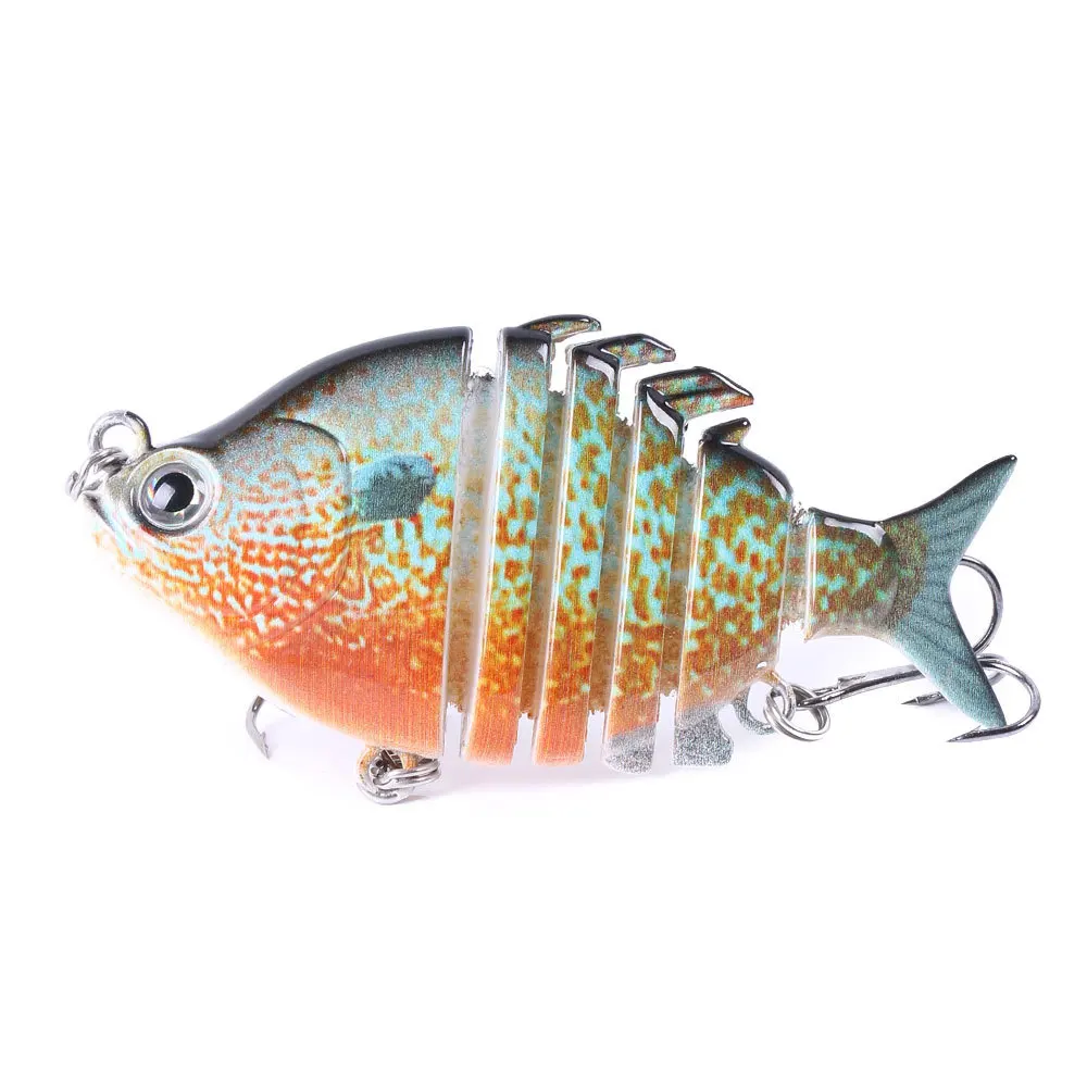 1pcs/ freshwater trolling bionic Multi-section hard bait 6.3cm/9g Artificial 3D  - $33.28