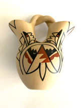 Jemez Pueblo Pottery Wedding Vase  - Signed ~  Native American New Mexico - $28.70