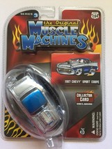 The Original Muscle Machines Series 3 1957 &#39;57 Chevy Sport Coupe Silver ... - $61.99