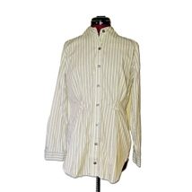 CAbi Shirt Button Up Multicolor Women Striped Long Sleeve Size Medium - £23.55 GBP