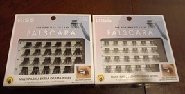 2 Kiss FALSCARA False Eyelashes Individual WISPS 84285 &amp; 83833(BN3) - £19.24 GBP