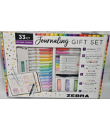 Zebra Journaling Gift Set 33 Ct w Hardcover Journal Pens Highlighters Wa... - $924.57 MXN