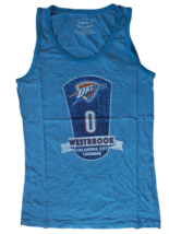 NWT NBA OKC Thunder &quot;Westbrook 0&quot; Womens Size Large Blue Tank Top - €14,57 EUR