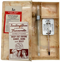 VTG 60s Cooking &amp; Candy Making Thermometers For Burbank Radiator CA Gift Set - £23.87 GBP