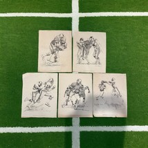 NFL 1981 Shell Football Art Prints Tampa Bay Buccaneers Set Of 5 Nick Ga... - £17.57 GBP