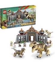 Lego Jurassic World: Visitor Center: T. Rex &amp; Raptor Attack (76961) - £74.73 GBP