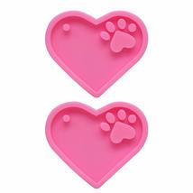 1/2PC Shiny Jewelry Making Heart Shape Cake Tool Silicone Mould Candy Chocolate  - £10.11 GBP