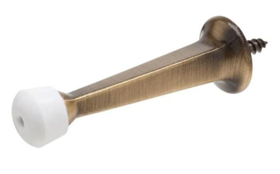 Everbilt Antique Brass Solid Door Stop - $8.99