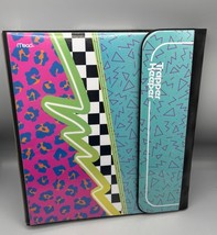 Mead Trapper Keeper Portfolio Binder Geometric Retr0 1980s Style - $260.17 MXN
