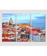Lisbon Wall Art Lisbon Skyline Lisbon Canvas Print Portugal Canvas Art L... - £39.16 GBP