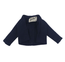 VINTAGE 1960's MATTEL BARBIE NAVY BLUE COMMUTER SET JACKET TOP 916 FASHI... - $11.88