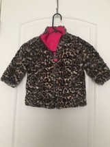 Me Jane Toddler Girls Leopard Animal Print Full Zip Coat Jacket Size 24 ... - $27.16