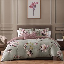 Purple Lilies 5 Piece Reversible Comforter Set - $164.88+