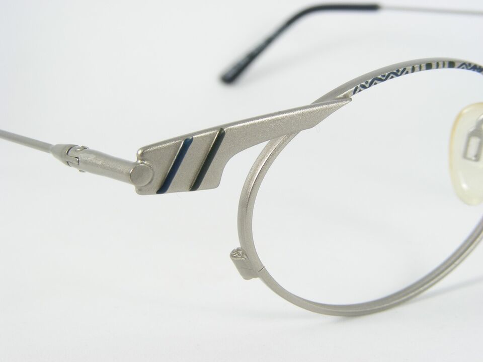 Vintage GMC Par Tendance Company 6767 2 Argent/Vert/Bleu Lunettes 44-20-135mm Item image 6
