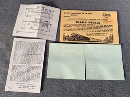 Vintage Champion Decal Co. O Gauge Pennsylvania Railroad Decal Set - £9.04 GBP