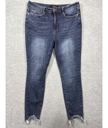 Judy Blue Jeans 15/32 Skinny Fit Distressed Hem Jeans Shark Bite - $26.03