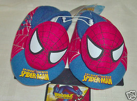 Marvel Spider-Man Spider Sense Slippers Sock top Toddler Boys Size 5-6 NWT - £7.94 GBP