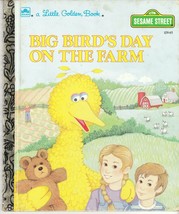 Big Bird&#39;s Day on the Farm 1992 Little Golden Book Sesame Street - £4.65 GBP