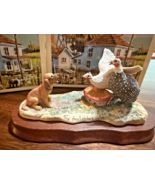 Lowell Davis The Freeloaders Vintage Figurine Dog Chickens NIB - €16,22 EUR