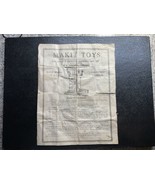 vintage antique toy MAKIT TOYS 1939 , Directions, Suggestions - W.R. BEN... - $29.68
