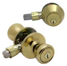 Mobile Home Brass Exterior Door Lock and Deadbolt - £24.28 GBP+