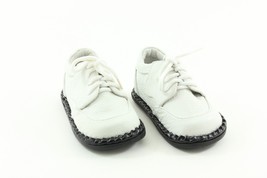 TENDER TOES Toddler Baby Toddler Rubber Sole White Leather 9503WT - £12.58 GBP