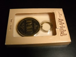 Hallmark Brass Key Ring with Dad Vip Message Original Hallmark Box 1983 ... - £7.80 GBP