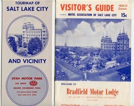 1950 Salt Lake City Utah Visitors Guide Tour Maps Temple Square Organ Recital ++ - £21.85 GBP