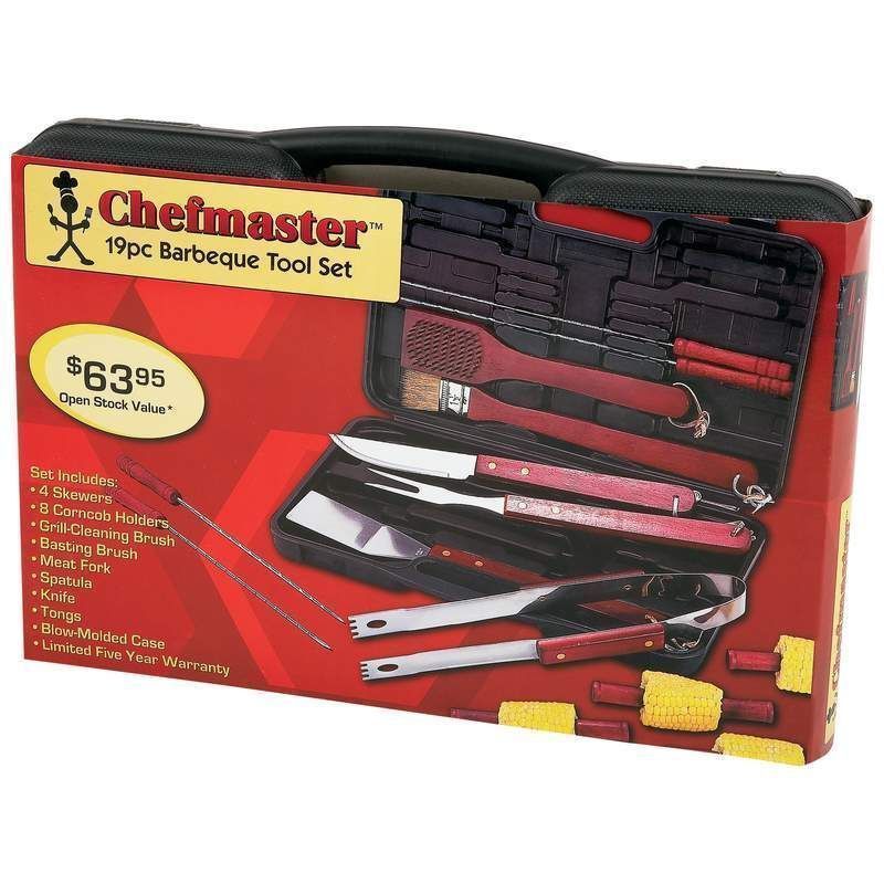 Chefmaster 19 Pc Barbeque Tool Set BBQ Brand New  - $24.99