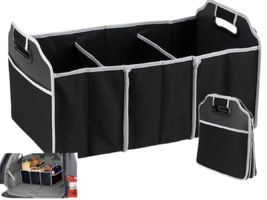 Portable Collapsible Folding Trunk Organizer For Cars SUV Trucks Storage Bin - £9.40 GBP