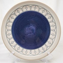 Pfaltzgraff Remi Salad Plate 8.5in Blue White Stoneware Geometric - £19.53 GBP