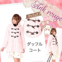Ank Rouge Kawaii Short Duffle Coat Jacket Japanese Gyaru Fashion Shibuya... - £125.16 GBP