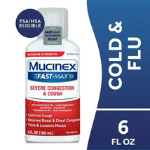 Mucinex Fast-Max Severe Congestion &amp; Cough 6 oz EXP 10/2024 - $16.78