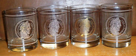 Set of 4 Ancient Coin Design 14oz Glasses - $9.00