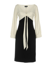 New Womens NWT 4 Designer Armani Jeans AJ White Black Italy S Dress 40 Col Block - £528.55 GBP
