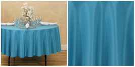 1 pc 90 in Round Polyester Tablecloths, Weddings &amp; Events - Turquoise - P01 - £35.82 GBP