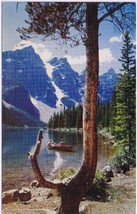 Alberta Postcard Moraine Lake Valley Of The Ten Peaks Banff National Park - £2.32 GBP
