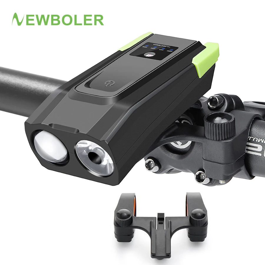 NEWBOLER Smart Induction Bicycle Lights 2 Holder Mount Chargeable Waterproof - £13.06 GBP