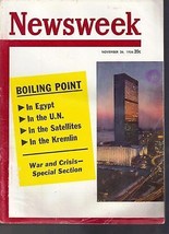 Newsweek: War and Crisis Special Section Nov 26, 1956 - £15.58 GBP