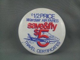 Vintage Ward Air Staff Pin - 1/2 Price Ward Airfares - Canadian Aviation - £11.86 GBP