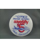 Vintage Ward Air Staff Pin - 1/2 Price Ward Airfares - Canadian Aviation - $20.68 CAD
