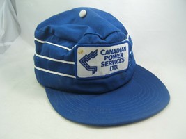 Canadian Power Services Patch Hat VTG Blue 3 Stripe Snapback Army Painters Cap - $30.32